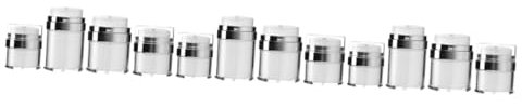 BESTYASH 3sets 4pcs Airless Pump Jars for Skincare Leak Cosmetic Containers Refillable Vacuum Dispenser for Travel Beauty Products From Air Ingress 4pcs*3