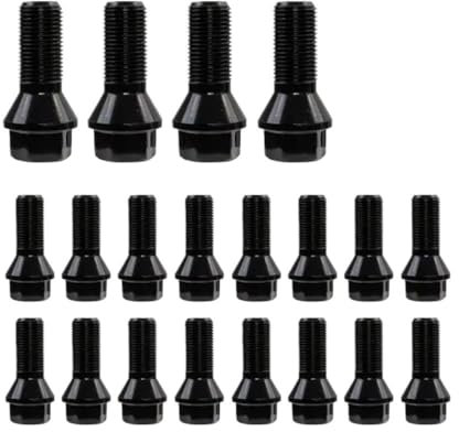 ZHjLut Autoradschrauben Kompatibel mit FIAT 500 2012 2013 2014 2015 2016 2017 M12x1.25 Radmuttern