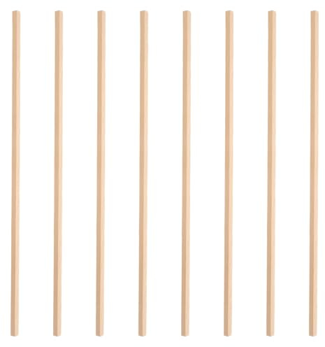DECHOUS Lot de 8 Moulures Miniatures en Bois Naturel 30 CM pour Maison de Poupée Baguettes de Finition Décoratives Plinthes Murales pour Petites Maisons Accessoires de Modélisme DIY