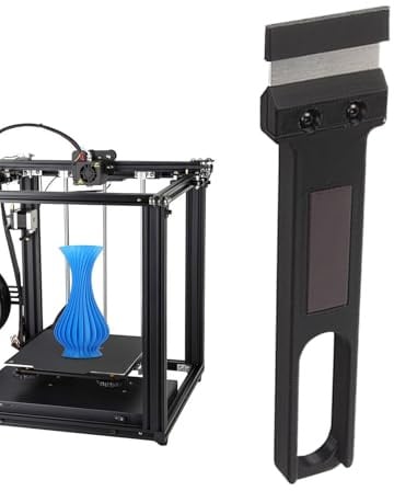 3D-Drucker Schaber | Druckbett Abzieher Werkzeug Komfortgriff | Drucker Spachtel Entfernung Heizbett | Modell Ablöser Trennung Druckplatte, Edelstahl Klinge 10 Cm, Ergonomisch Rutschfest, Resin PL