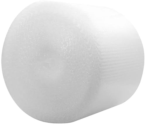 GAROZATION Stoßfeste Luftpolsterfolie zum Schneiden 1 Rolle aus LDPE Dickes Verpackungsmaterial für Verpackung und Transport von Sportartikeln und Lebensmitteln