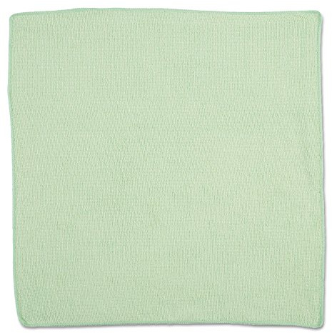 Rubbermaid Commercial Products HYGEN r-40 Recycled Microfiber Cloths, 16 X 16 Green, 24-Pack, Durable, Lint-Free, Wet-Dry Cleaning for Home, Applianes, Cars, Custodial Spaces, Housekeeping, Glass