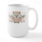 CafePress Vintage Owls Large Mug 15 oz (444 ml) Ceramic Coffee Mug