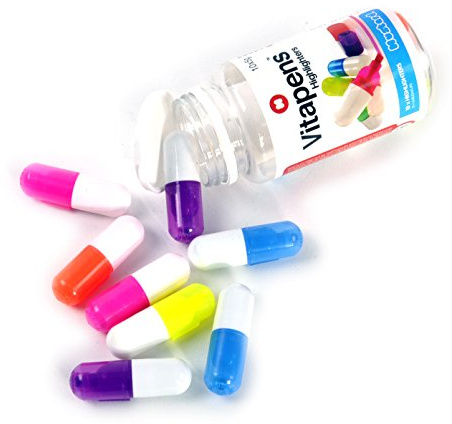 Vitapens Capsule Highlighters 10 in a Jar