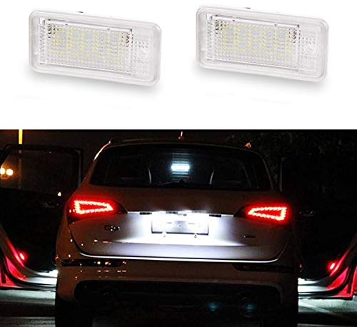 GOFORJUMP 2 stücke 12 v weiß 18 led Nummer kennzeichenbeleuchtung Lampe für a/UDI a3 s3 8p / 8pa a4 s4 b6 / b7 rs4 a5 a6 s6 c6 a8 s8 d3 q7 4l