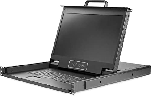 StarTech.com Console KVM à Montage en Rack HD 1080p - Switch KVM HD/Console Montée en Rack - Écran LCD à Montage en Rack - Console KVM à Port Unique VGA - Compatible USB (RKCONS17HD)