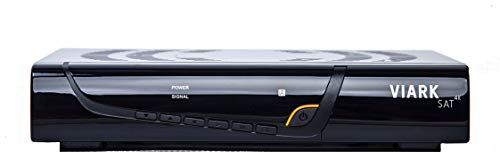 Viark SAT 4K - Ricevitore satellitare 4K UHD DVB-S2X Multistream H265 4000MIPS 1.0 GHz 60fps 10 Bit 3D, con LAN, WiFi Antenna USB e Card Reader CA