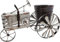 BRUBAKER Vintage Traktor Windspiel zum Bepflanzen aus Metall - 23 x 29,5 x 43 cm - mit 2 Windrädern und Pflanztopf - wetterfest - Silber