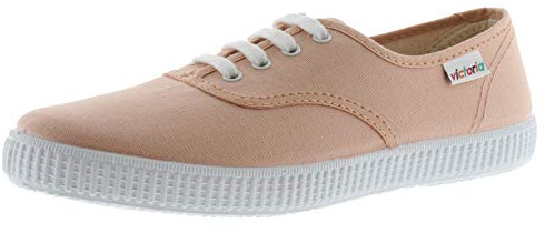 victoria Plimsoll Unisex 1915 Canvas & Weiße Schnürsenkel 106613 für Erwachsene CUARZO 40