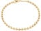 Mevecco Gold Beaded Bracelets,18K Gold Plated Handmade Cute Satellite Diamond Cut Oval and Round Beads Rope Chain Dainty Bracelet for Women