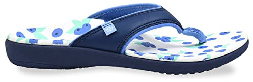 Spenco Chanclas Yumi Fruitopia para mujer, Mora Azul (Blueberries), 38 EU