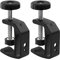 LEADRISE Universal C-Clamp with 1/4 and 3/8 Thread Hole for Desktop Mount Holder LCD Monitor Flash Desks Carts Benches Worktables (2)