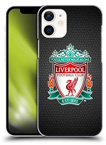 Head Case Designs Officially Licensed Liverpool Football Club Black Pixel 1 Crest 2 Hard Back Case Compatible With Apple iPhone 12 Mini