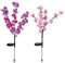 FAMKIT Künstliche Orchideen-Baumlichter mit solarbetriebenem LED-Licht, für Garten, Hof, Rasen, Dekoration, 2 Stück
