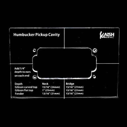 Kaish Acryl-Schablone für Humbucker Tonabnehmer-Routing Schablone für den Korpus