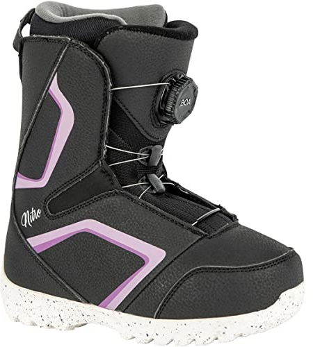 Nitro Unisex – Erwachsene Droid BOA ´22 Snowboardboot, BLK-Purple-White, 220