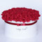 Vintage World Infinity Paris Handgemachte Rosenbox, 50 Rosen, Geschenkidee, lange haltbar, rot