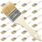 Pinselset, 24-Teiliges Flach-Pinsel-Set Lackier-Pinsel, Lasur-Pinsel im Helle Borste, Profi Malerpinsel mit Holzgriff für Farben, Lack, Beizen, Klebstoffe Flachpinsel für Streichen, DIY (5.08cm)