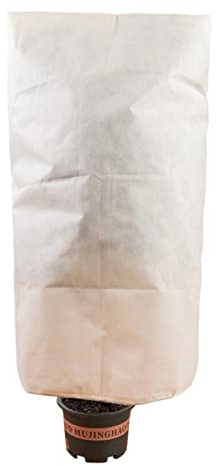 BANNESE 2 Pcs Winterschutz Für Pflanzen,Wiederverwendbar Pflanzenschutzsack Mit Kordelzug,Frostschutz Winterschutz Kübelpflanzensack Für Oleander Olivenbaum Palmen,80 * 120cm