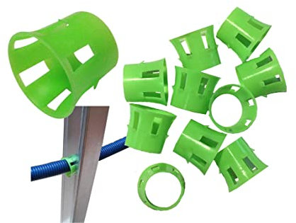 25 Manchons PVC pour coulisser les gaines élec dans les montants alu. Clipser la bague EasyGliss dans le profilé métallique avant de passer la gaine. Antiblocage assuré, facilité, temps gagné !