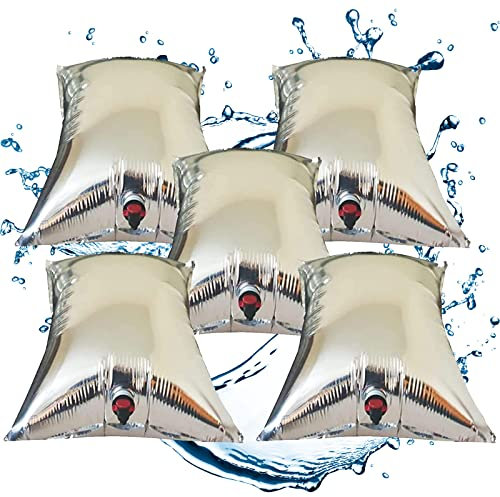ZPYXBH 5 Bidon Poche Sac À Eau avec Robinet Sac d'eau Pliable Eau pour Camping 10L Réservoir d'eau en Plastique De Qualité Alimentaire sans BPA pour Randonnée Pique-Nique, Barbecue