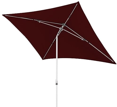 Doppler AluPro Push Up 200x250 cm sombrilla en burdeos I Parasol para balcón y terraza I Fácil de abrir y cerrar gracias al mecanismo Push I Protección UV 80
