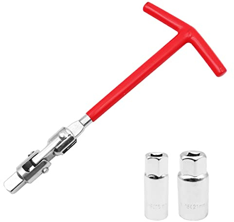 WANGCL 3 Piece Spark Plug Spanner Universal 16mm/21mm Spark Plug Wrench for Car and Motorcycle Spark Plug Remover Tool