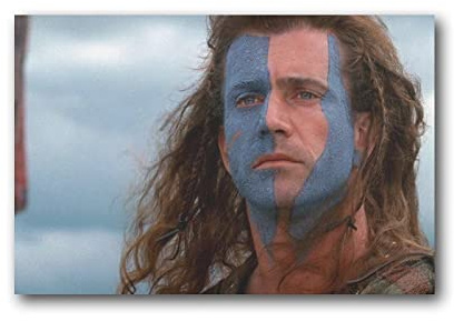 Freiheitsposter Film Braveheart Film Poster Fight for Free Wandkunst Bild Malerei Poster Leinwand Druck Poster Kunstwerke Raumdekoration 50 x 75 cm