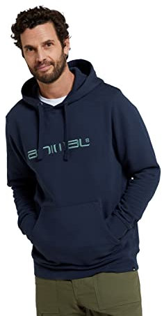 Animal Driver Mens Organic Logo Hoodie - Lightweight, Warm & Cosy Pull Over Top with Adjustable Hood - Best for Spring, Summer, Outdoors & Everyday wear Navy