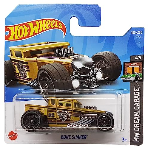 Hot Wheels - Bone Shaker - HW Dream Garage 4/5 - HCX12 - Short Card - Gold metallic - Mattel 2022