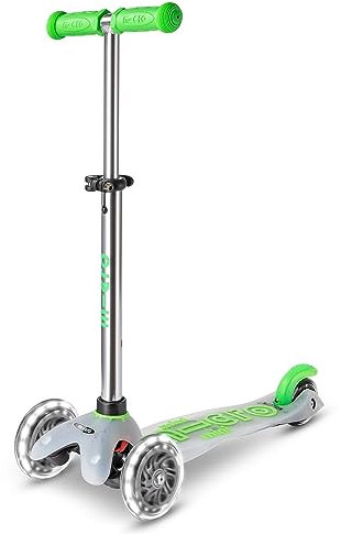 Mini micro Deluxe Flux LED | Das ORIGINAL | Kinderroller ab 2 Jahren | Inklusive LED Rollen | Direkt vom Hersteller