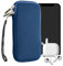 kwmobile Handytasche für Smartphones XXL - 7 - Neopren Handy Hülle Blau - Handy Tasche 17,7 x 8,5 cm Innenmaße