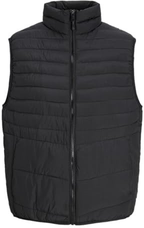 JACK & JONES JJESTATE Packable BW Collar NOOS 12256987,Schwarz,L