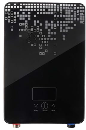 Scaldabagno a riscaldamento rapido Scaldabagno Elettrico Intelligente Di Sicurezza Con Termostato For Doccia Senza Slot Efficiente, Caldaia Istantanea Senza Slot Da 6500 W Più comodo da usare ( Color