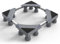 DEWEL 12 Piedi Base Lavatrice Universale Regolabile per Asciugatrice, Carico Orso 500kg Base Regolabile Larghezza 46-60cm, Altezza 10cm-13cm, Grigio