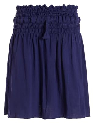 Vishes kurzer Basic Damenrock I Einheitsgrößen 34-46 I Handgefertigt aus 100% Baumwolle I Rock mit Strechbund I Ideal für warme & kalte Monate I Nachhaltige Alternative Bekleidung