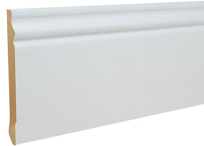 PROVISTON Plinthe 16 x 150 x 2440 mm MDF Prépeinte Plinthe moulurée lot de 5