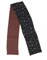 GIMIRO Satin Seidenschal Doppelschichten 150 x 16cm Krawatte Blumen Taillengürtel für Blazer, Mantel, Kleid (70# Black Claret Swallow)