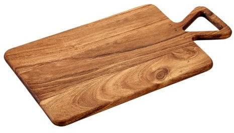 KESPER Tabla de cortar, material: madera de acacia, dimensiones: 42 x 23 x 1,5 cm, color: marrón, 29130