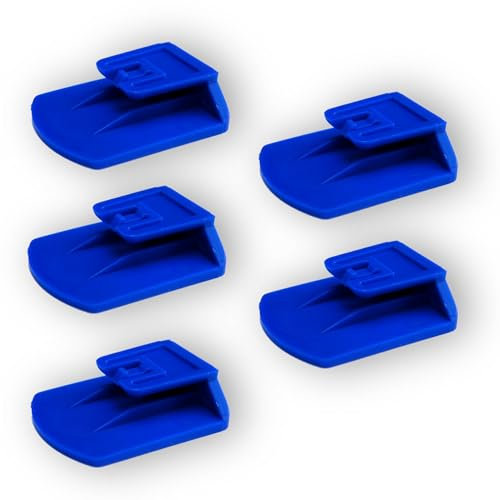 Generico cinque Pezzi Clip Supporto Compatibile con Telepass Slim e Compatibile con MooneyGo. Disponibile in 6 Colori (Blu)