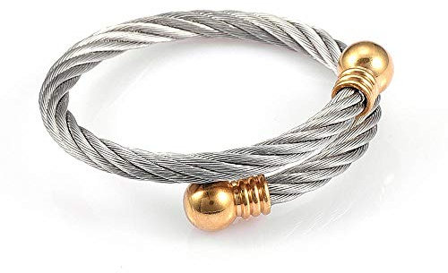 CWZZWS Keepsakes for Ashes Collana Bangle Love Bracciale a filo intrecciato Bracciali gioielli da donna eleganti unici retrò di marca