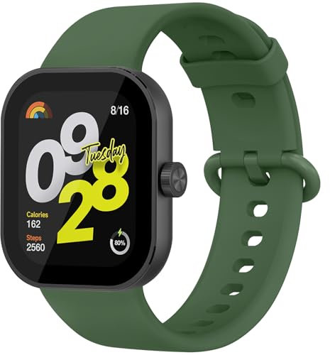 Vancle Correa de Silicona Hebilla Clásica, Pulseras de Repuesto Deportes Impermeables para Xiaomi Redmi Watch 4 / Xiaomi Mi Band 8 Pro / Xiaomi Smart Band 9 Pro