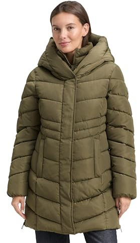 TOM TAILOR Damen Puffer-Mantel im 2-in-1-Look
