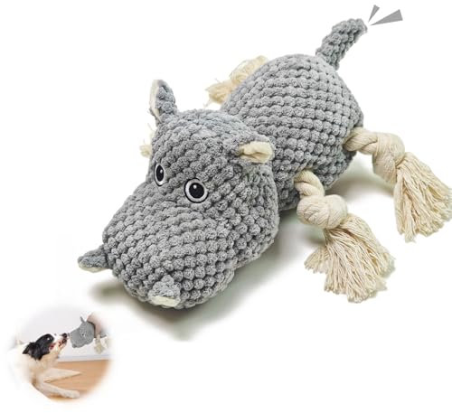 YIFRHYO Hundespielzeug große Hunde Tauziehen plüschtiere für Hunde,hundespielzeug quietschendes Interaktives Kauspielzeug für Große Kleine Mittel