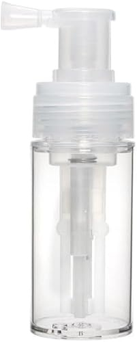 Zhhuoc Transparent 110ml Powder Spray Bottle, Empty Powder Travel Cosmetics Blower, Refillable Hair Fiber Applicator for Hair Salon, Home, Beauty Multi-Purpose,Styling Products Tools
