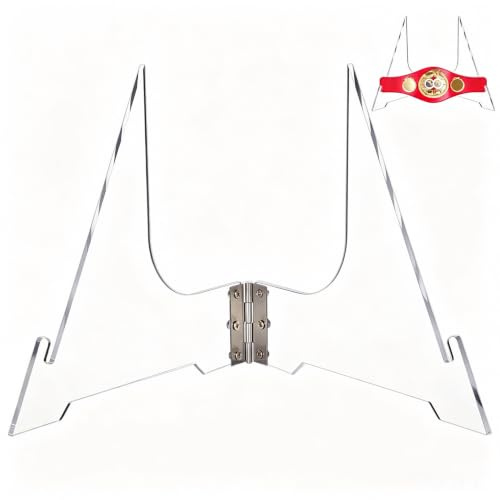 UNICRAFTALE Acryl Meisterschaftsgürtel Displayständer Klappbare Gürtel Acryl Displayständer Wrestling Gürtelschließen Halter Für Sport Fußball Boxen Wrestling Firmenauszeichnungen Abzeichen