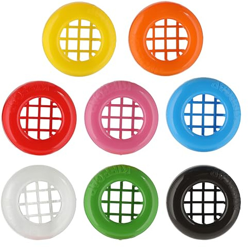 Flaschenverschluss 8er Set | Ø2,8xH0,6cm Kunststoff 8 Farben | Insektenschutz Schutzkappen | Flaschendeckel wiederverwendbar