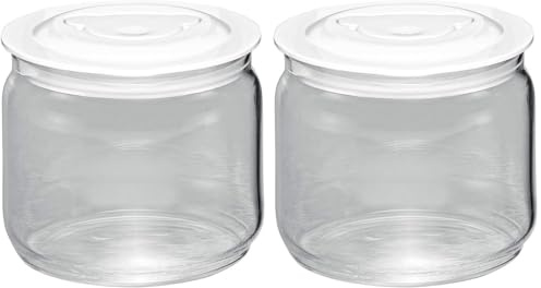 Rommelsbacher Glasbehälter JG 05 – 0,5 Liter mit Deckel (Packung mit 2)