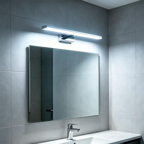 Maxled, Light is Led! 40CM LED Spiegellampe Badezimmer Spiegelleuchte 8W 640LM Badleuchte Spiegellampen Spiegel Badezimmerschrank 6500K Kaltweiß Badspiegelleuchten Aluminium Nicht Dimmba