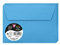 Clairefontaine 5556C - Packung mit 20 Umschläge Pollen, Format C6, 114 x 162mm, 120g, ideal für Korrespondenz und Einladungen, Karibikblau, 1 Pack